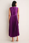 Amaranth Malin Satin Dress