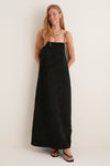 Noir Landscape Satin Dress