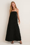 Noir Landscape Satin Dress