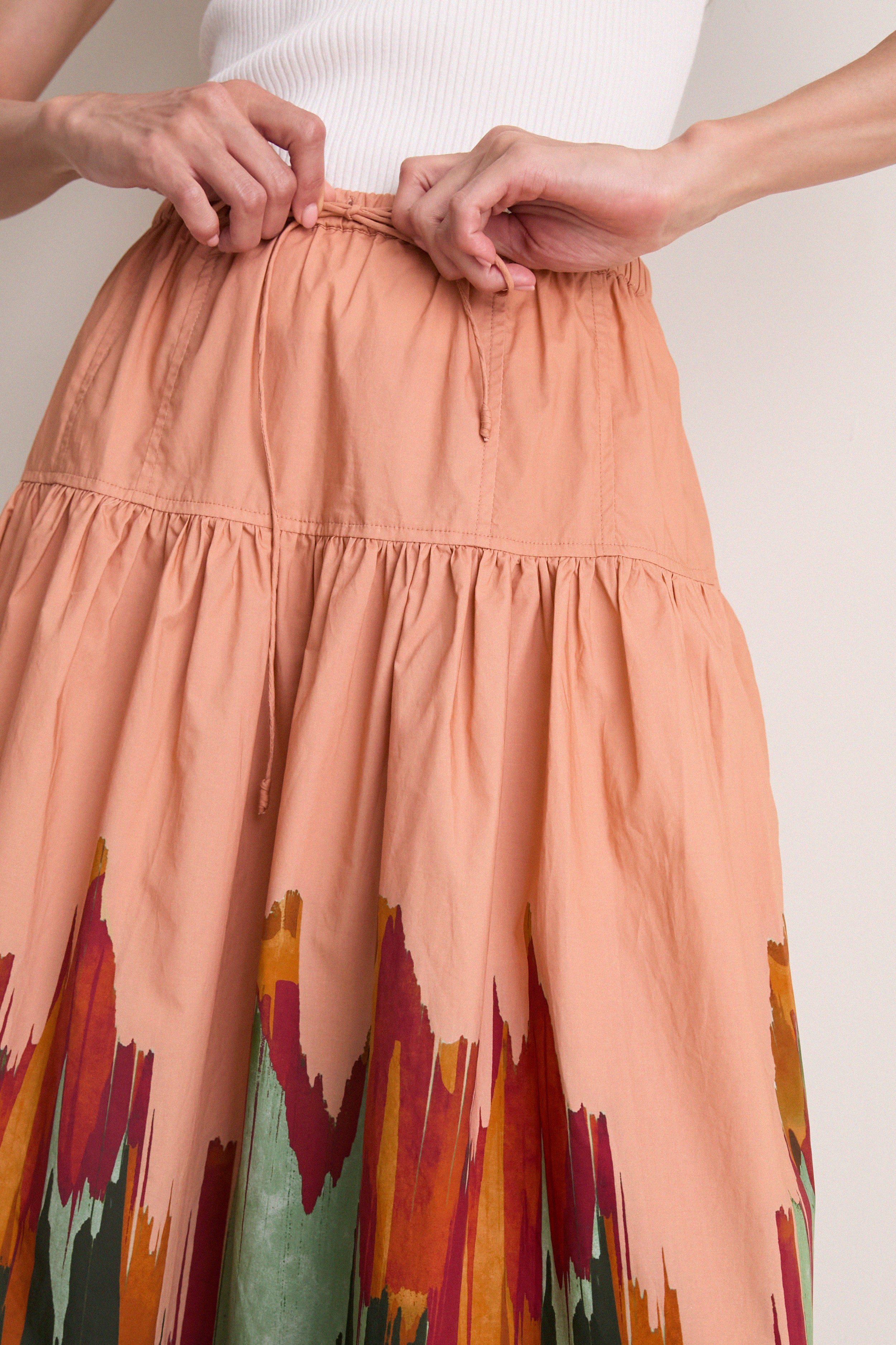 Agate Theodora Cotton Skirt | Ulla Johnson