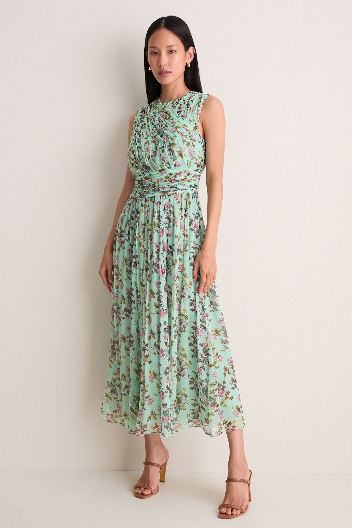 Opaline Celestina Sleeveless Silk Dress
