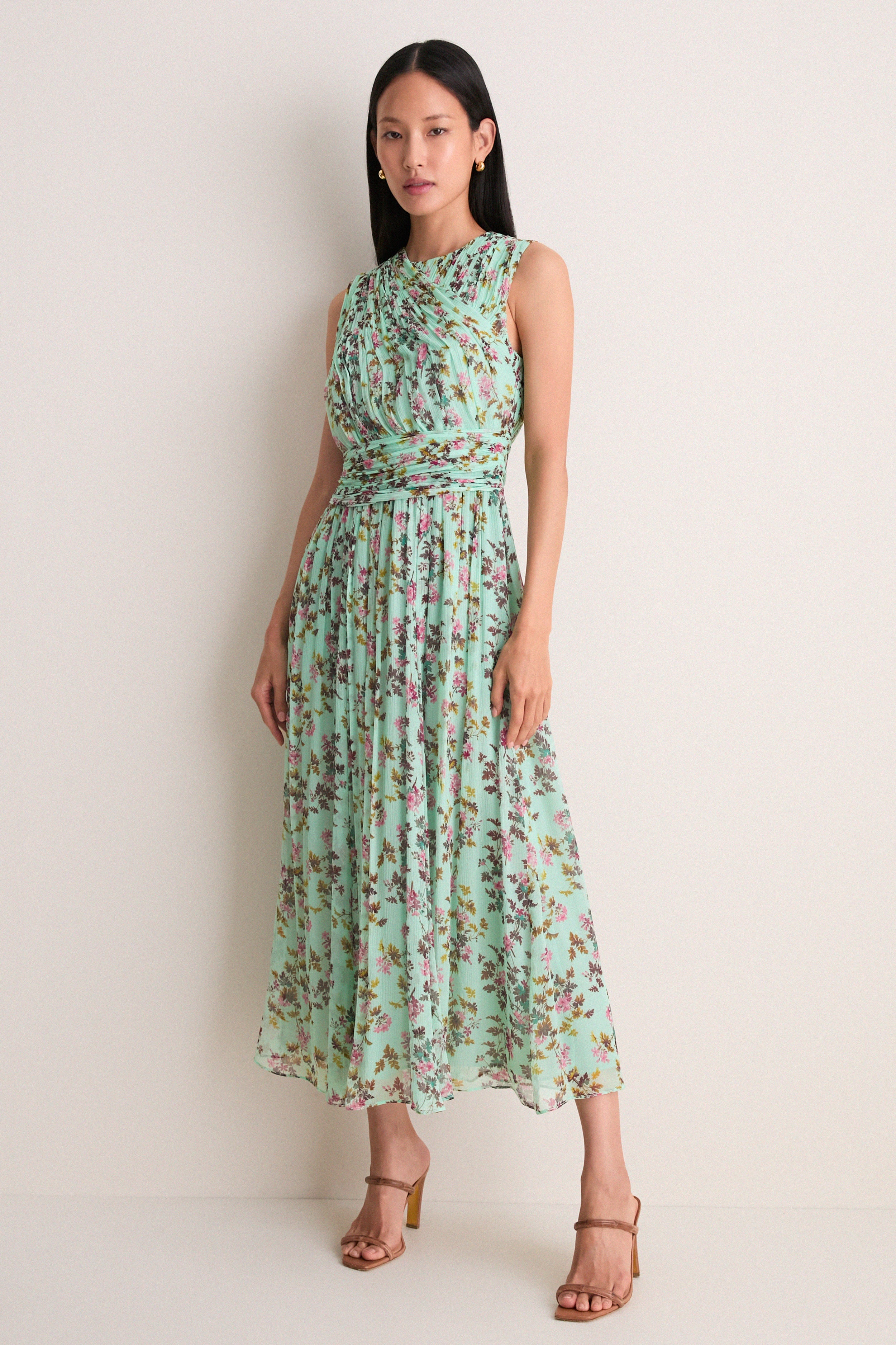 Opaline Celestina Sleeveless Silk Dress