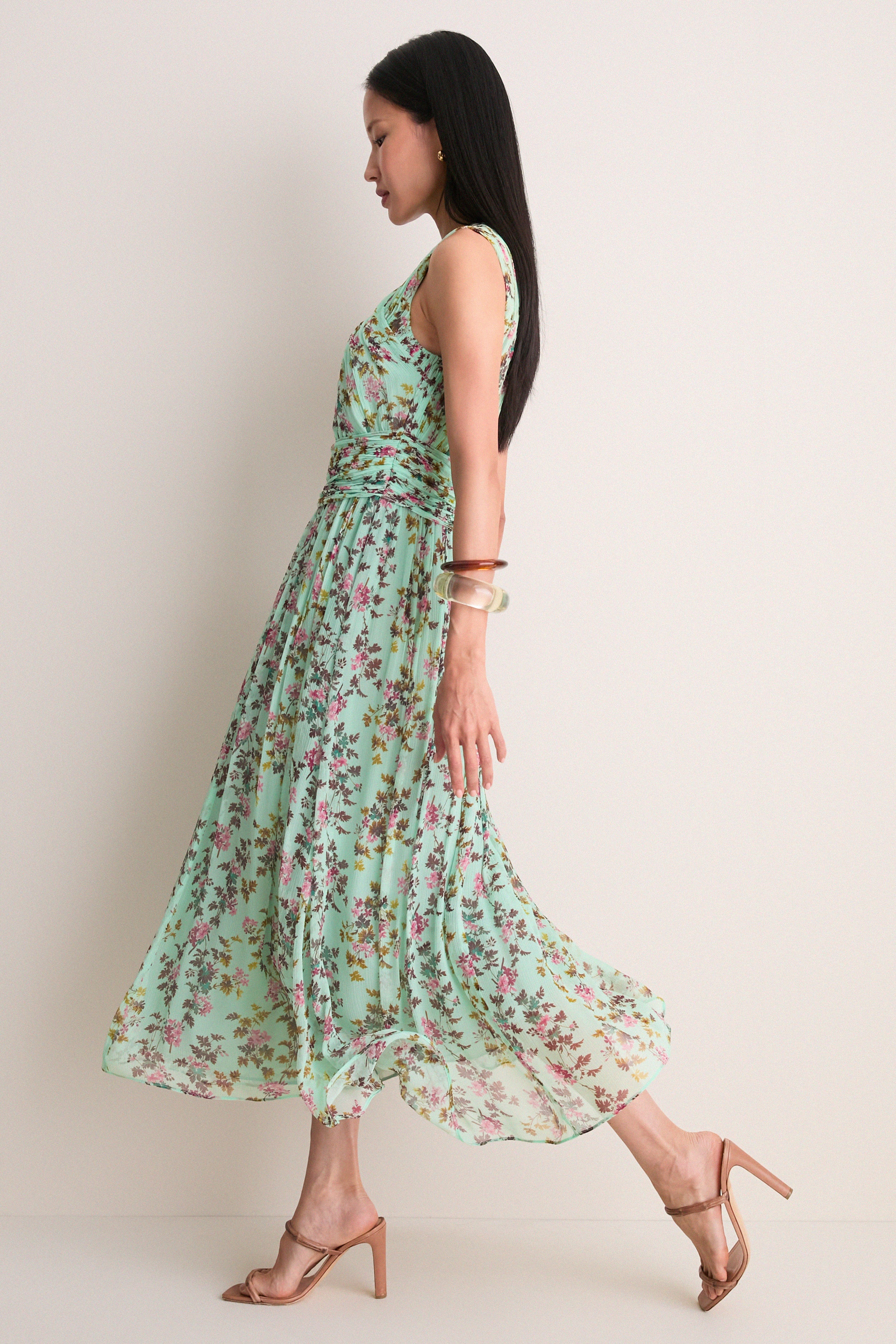 Opaline Celestina Sleeveless Silk Dress