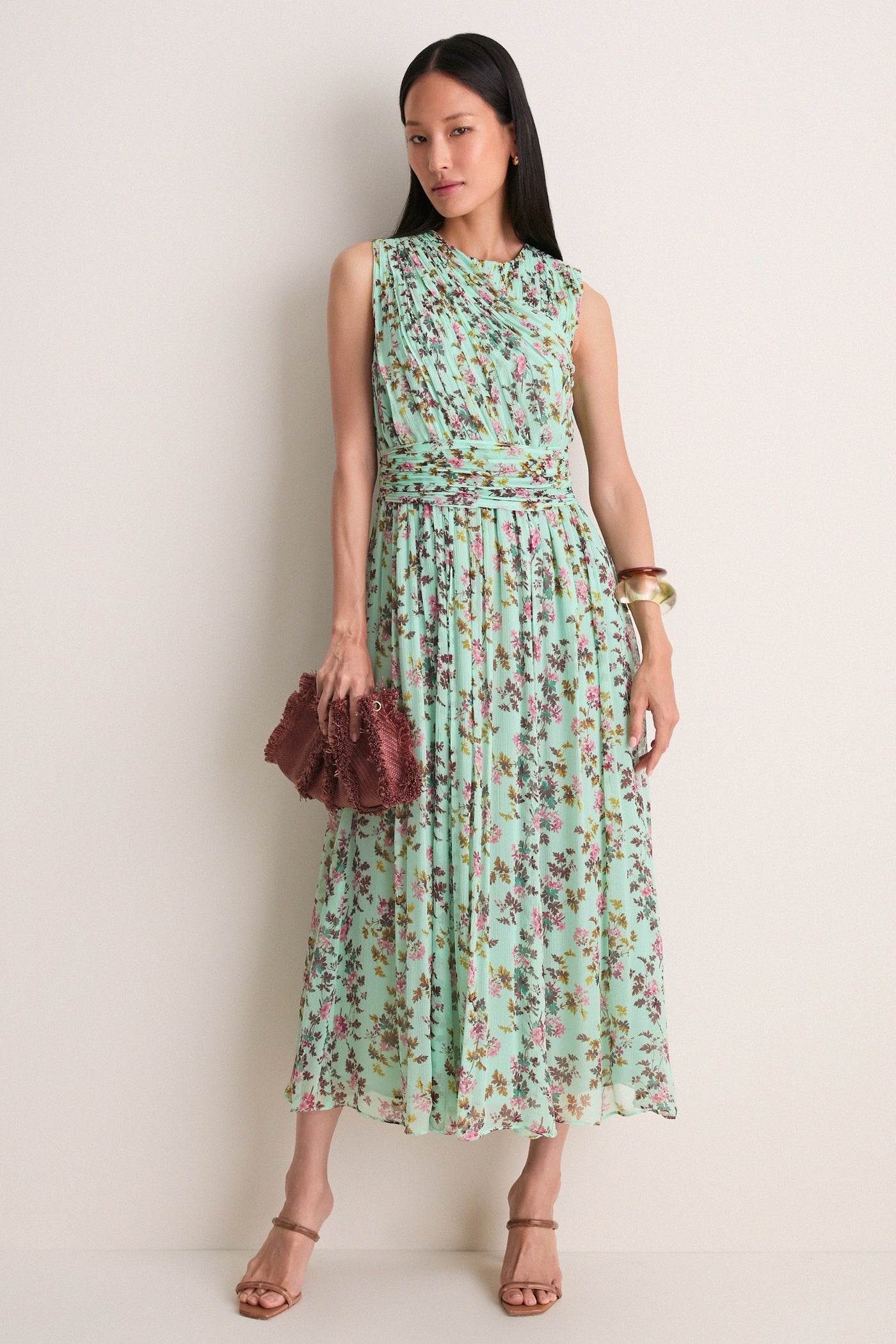 Opaline Celestina Sleeveless Silk Dress