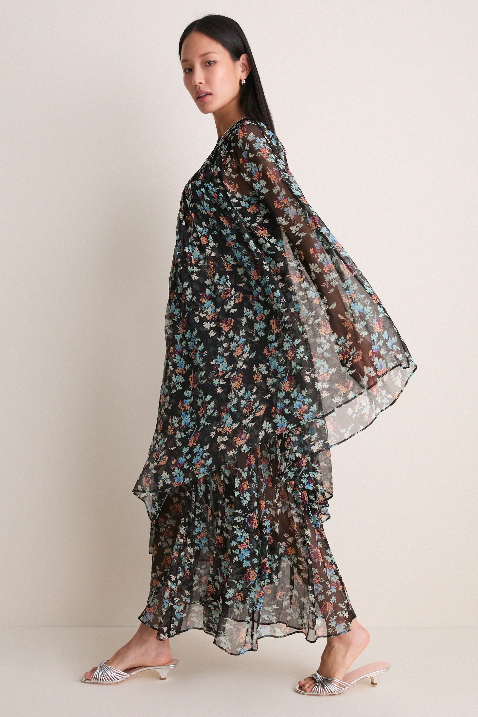Nightshade Seraphina Silk Draped Dress