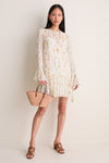 Moon Petal Emmeline Silk Mini Dress