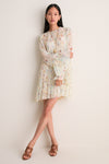 Moon Petal Emmeline Silk Mini Dress