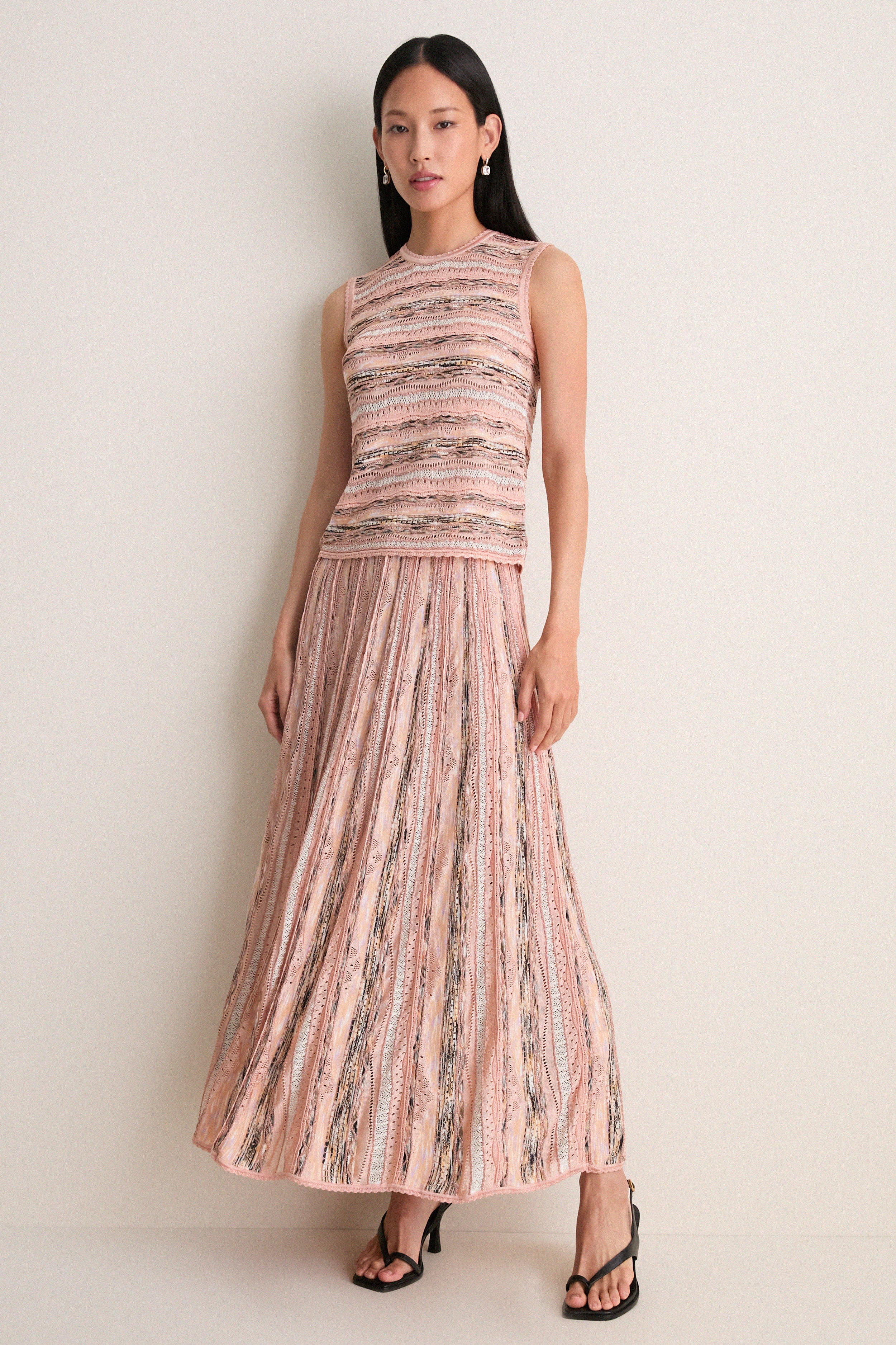 Hibiscus Clio Knit Midi Skirt