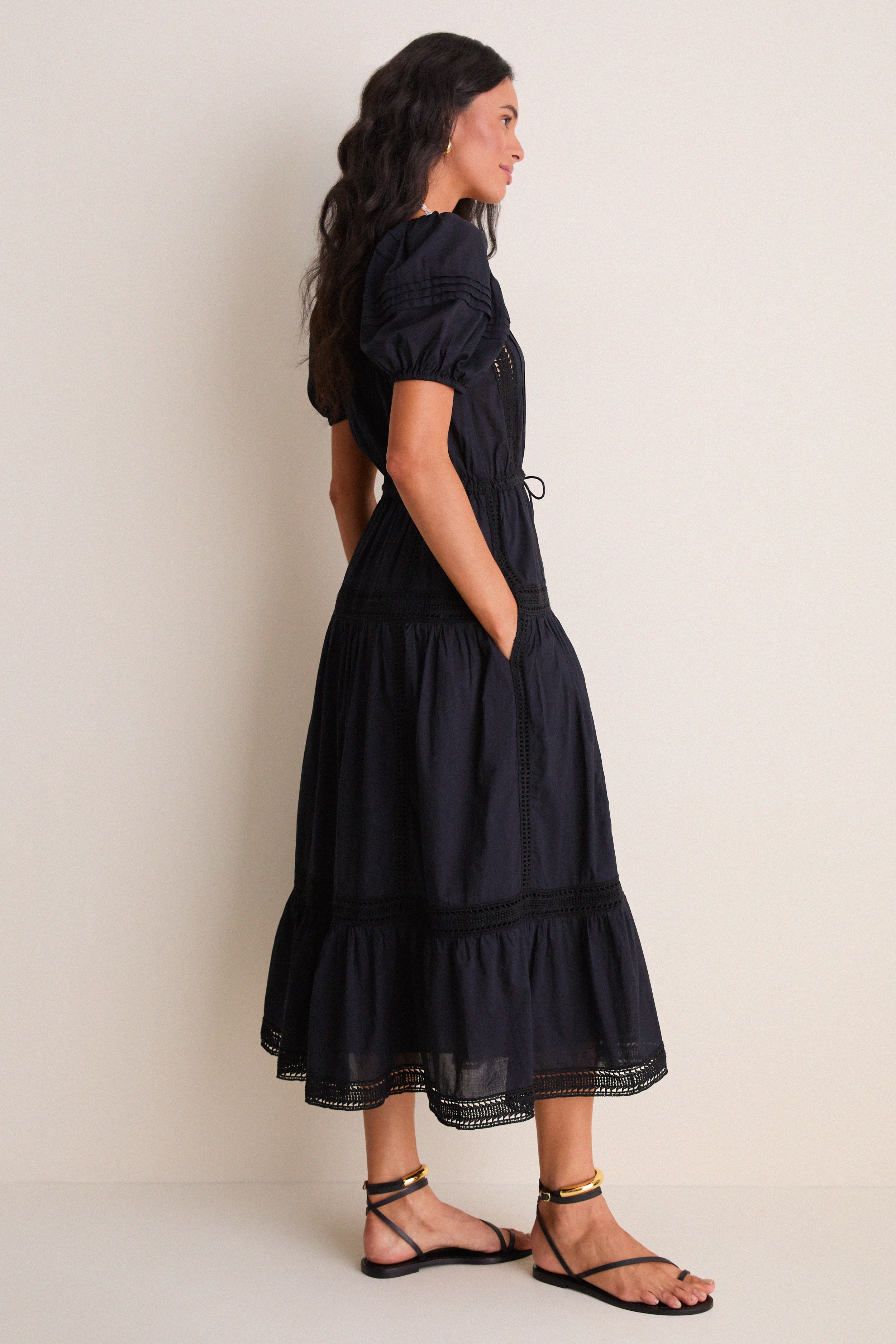 Noir Isolde Short Sleeve Cotton Dress
