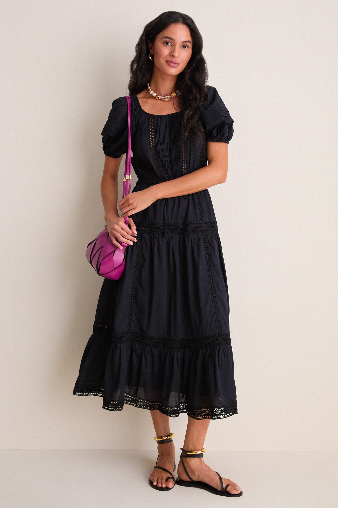 Noir Isolde Short Sleeve Cotton Dress