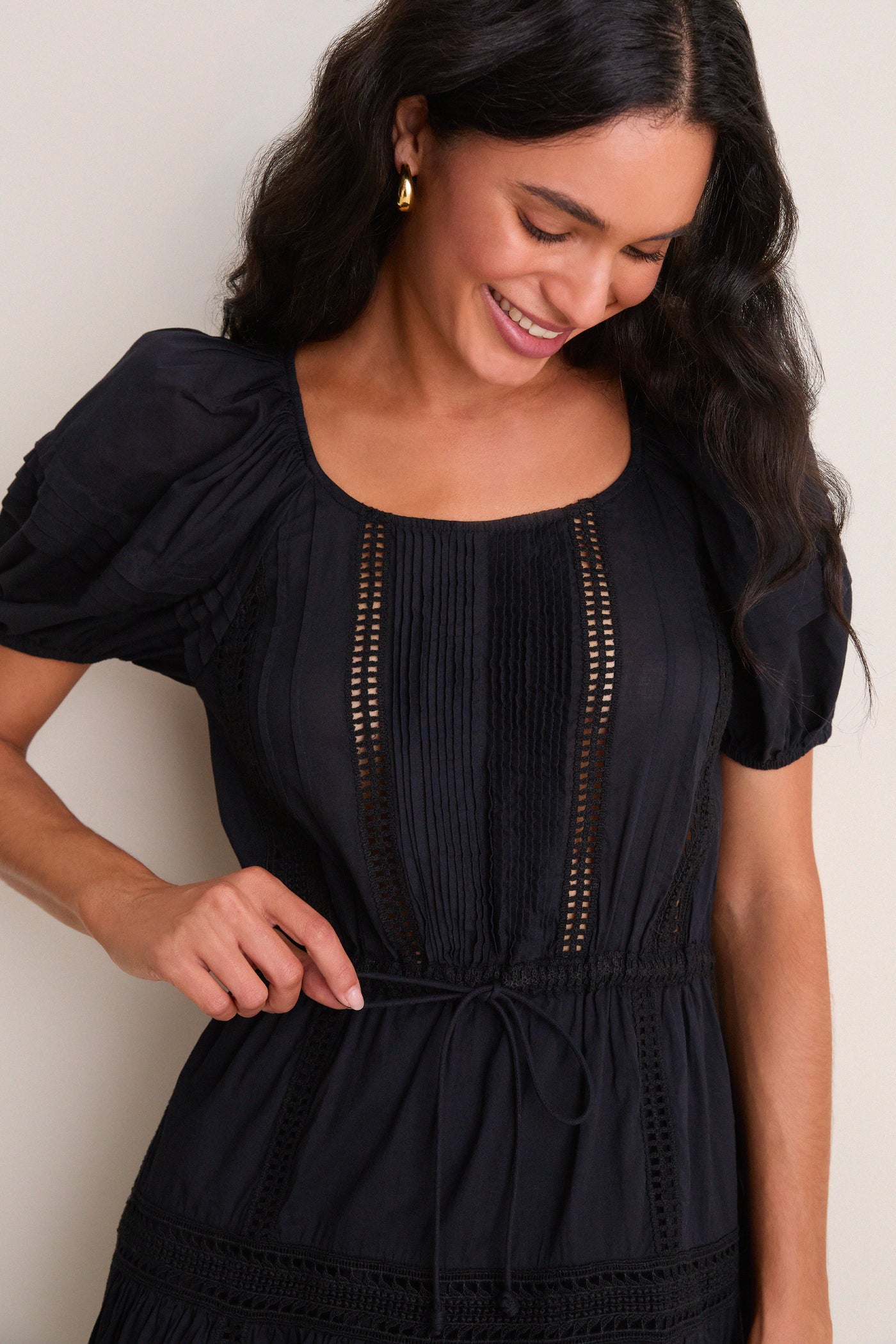 black short sleeve cotton dress Black Short Sleeve Mini Dress - All Dresses