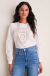 Pristine Marlowe Long Sleeve Cotton Top
