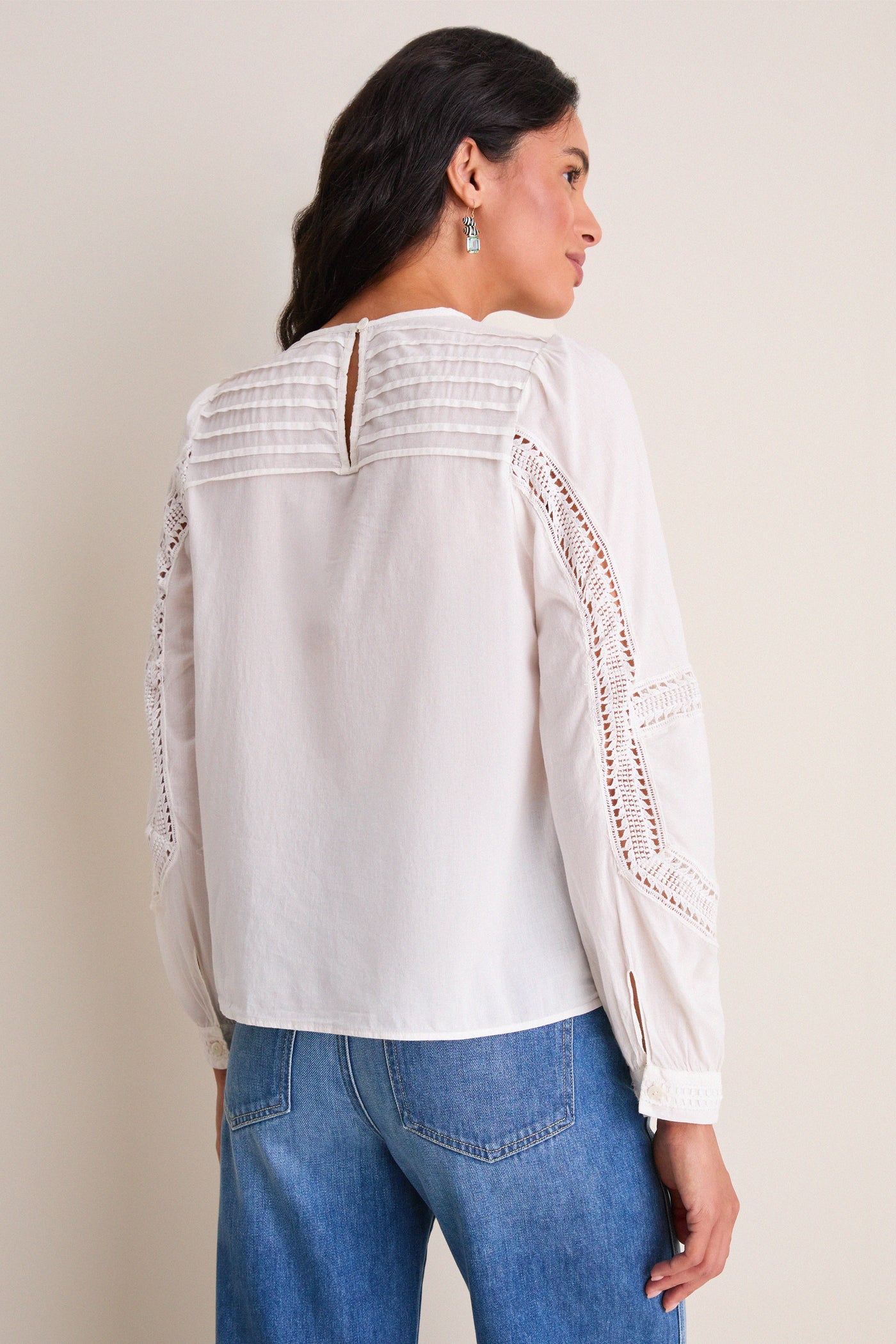 Pristine Marlowe Long Sleeve Cotton Top