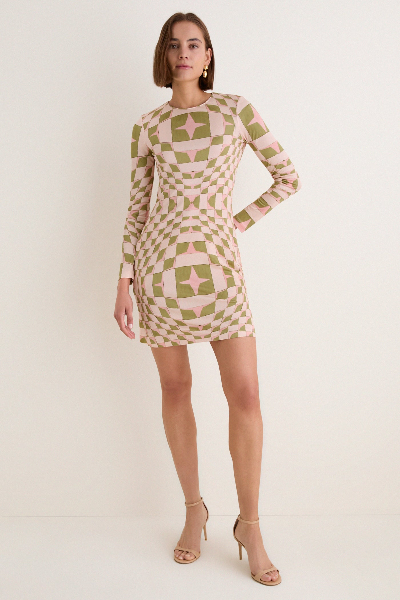 La DoubleJ Slinky Mini Swing Dress | Print | Size 42