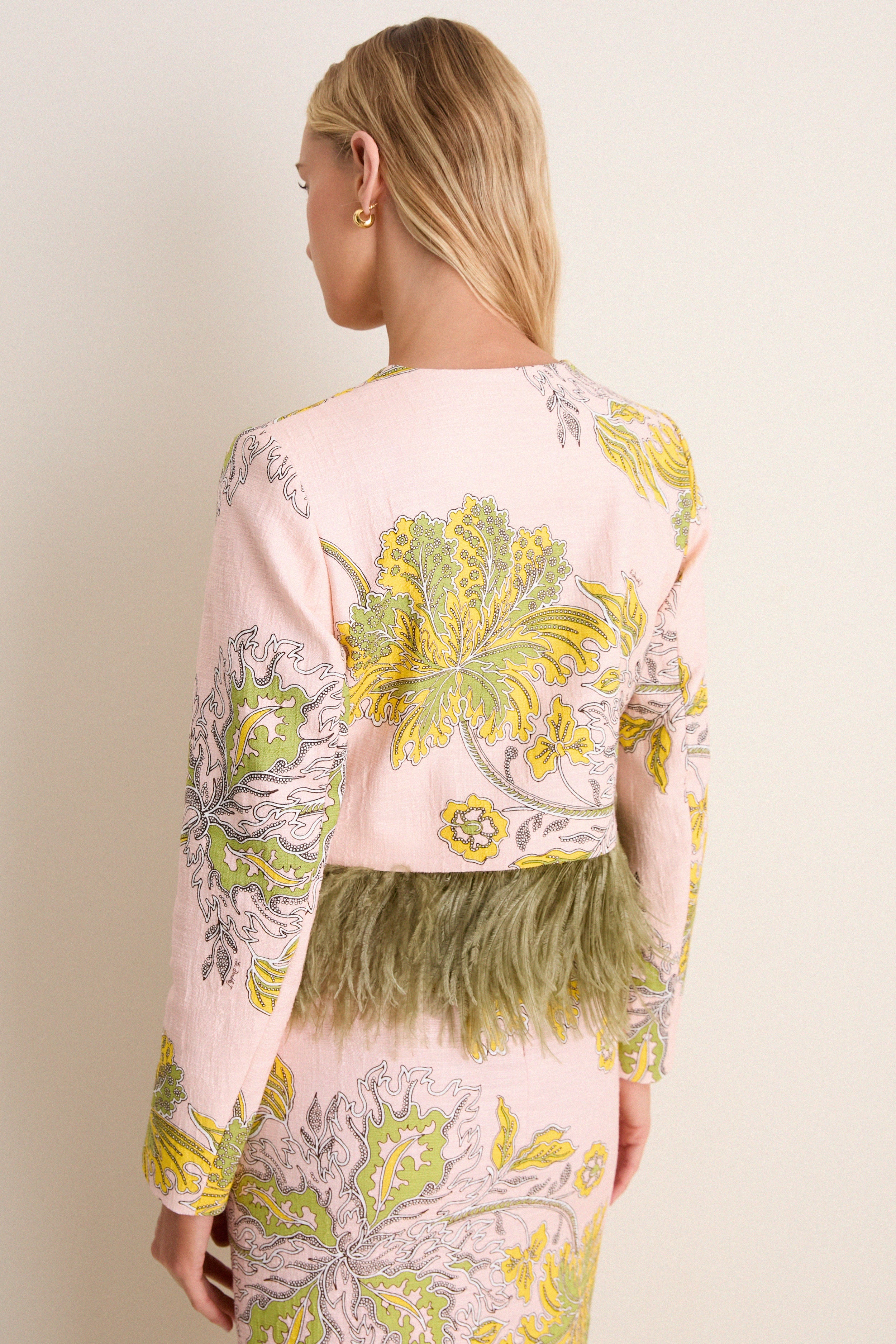 Swathe Bijoux Jacket with Feathers