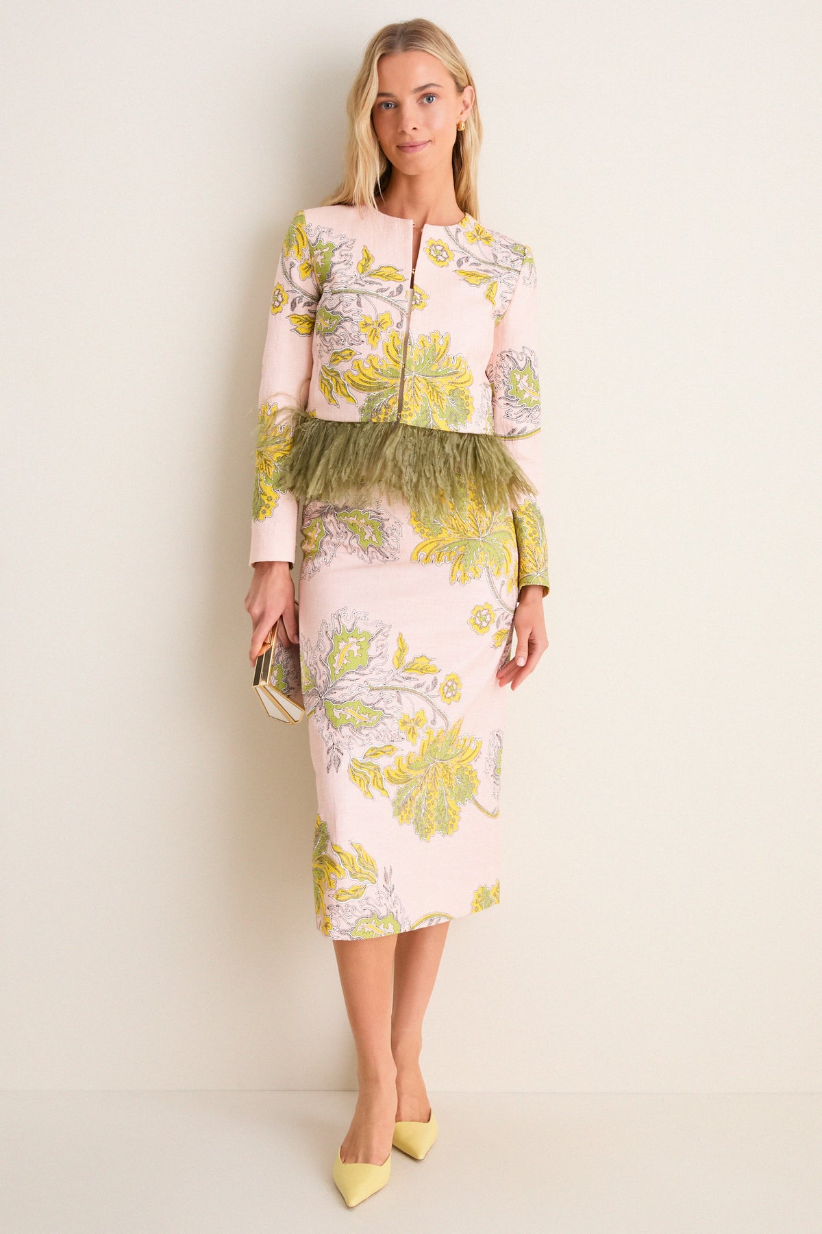 Swathe Bijoux Jacket with Feathers