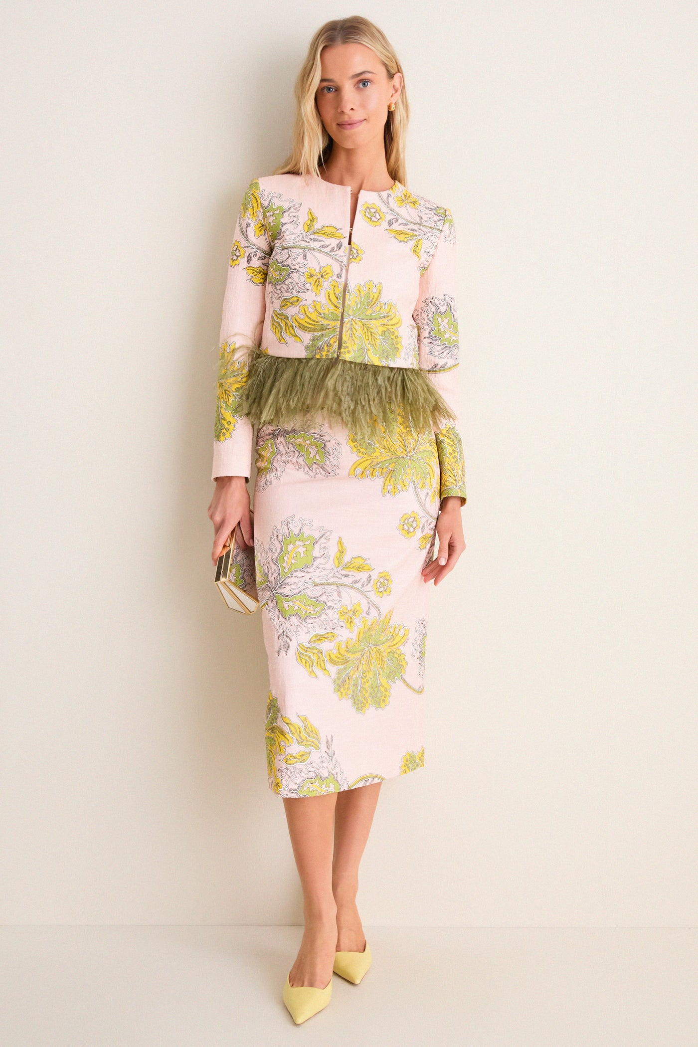 Swathe Bijoux Jacket with Feathers