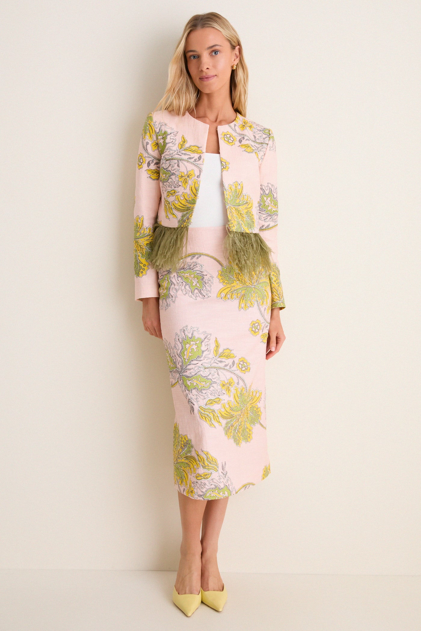 Swathe Bijoux Jacket with Feathers