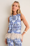 Cocoon La Scala Top with Feathers