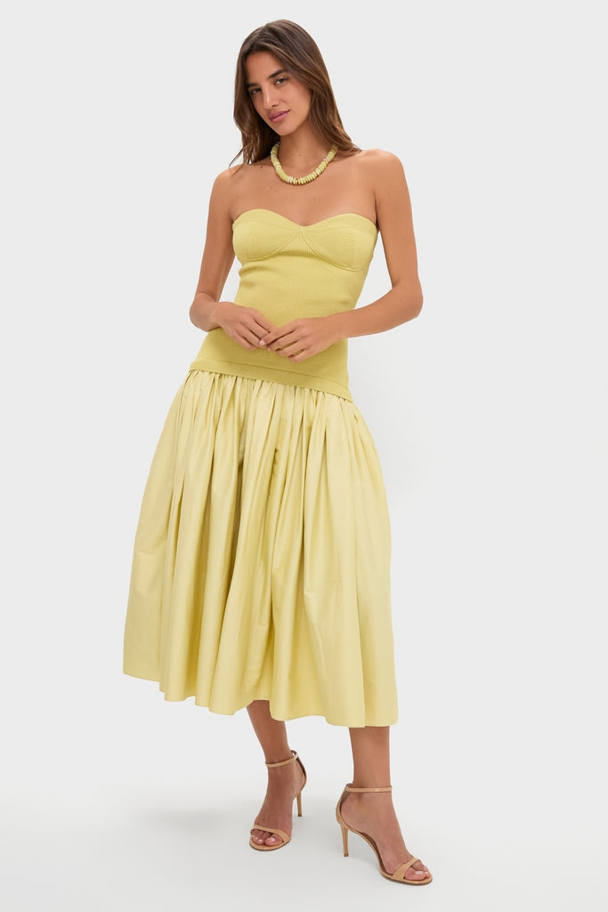 Pistachio Cannes Midi Dress