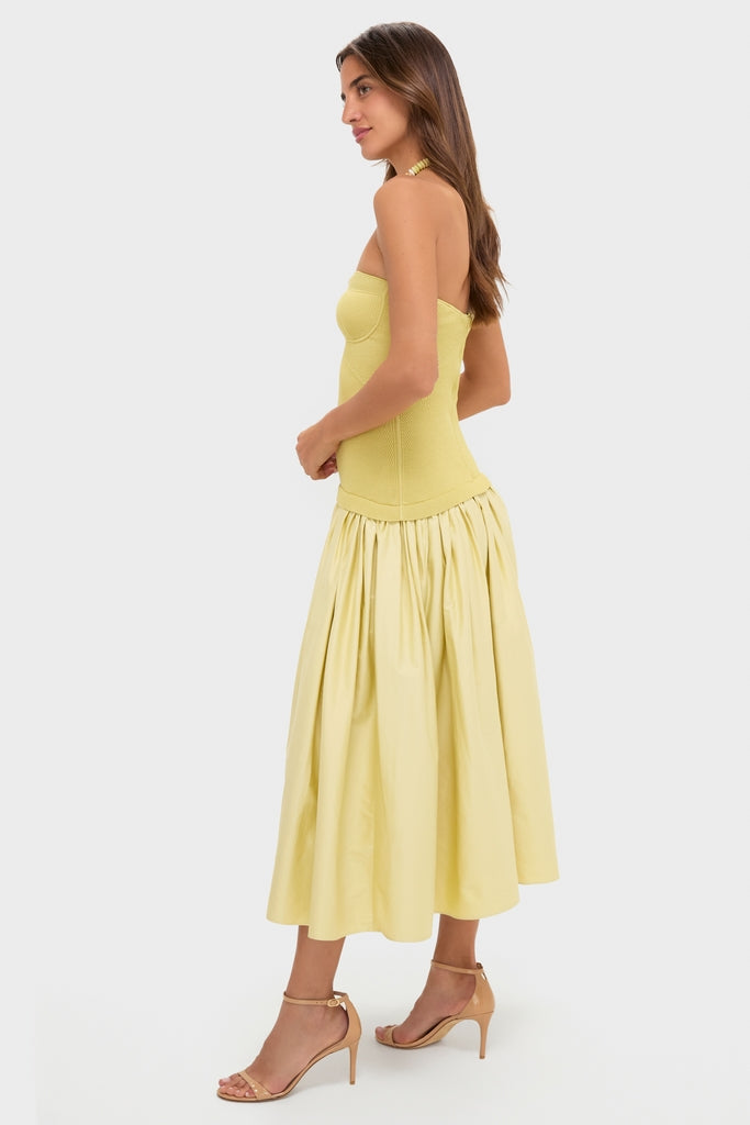 Pistachio Cannes Midi Dress