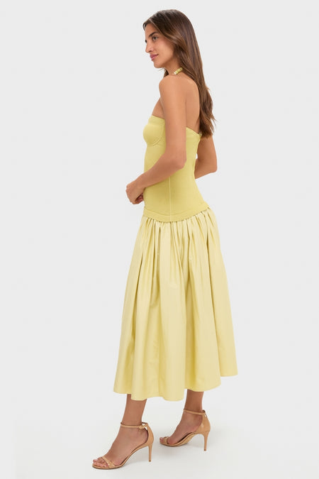 Pistachio Cannes Midi Dress