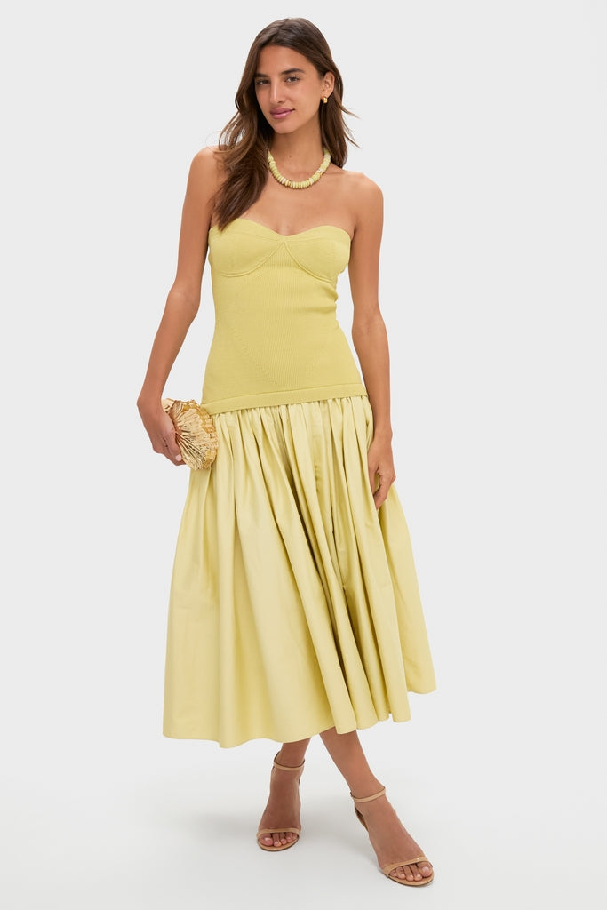 Pistachio Cannes Midi Dress
