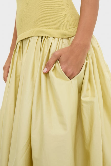 Pistachio Cannes Midi Dress