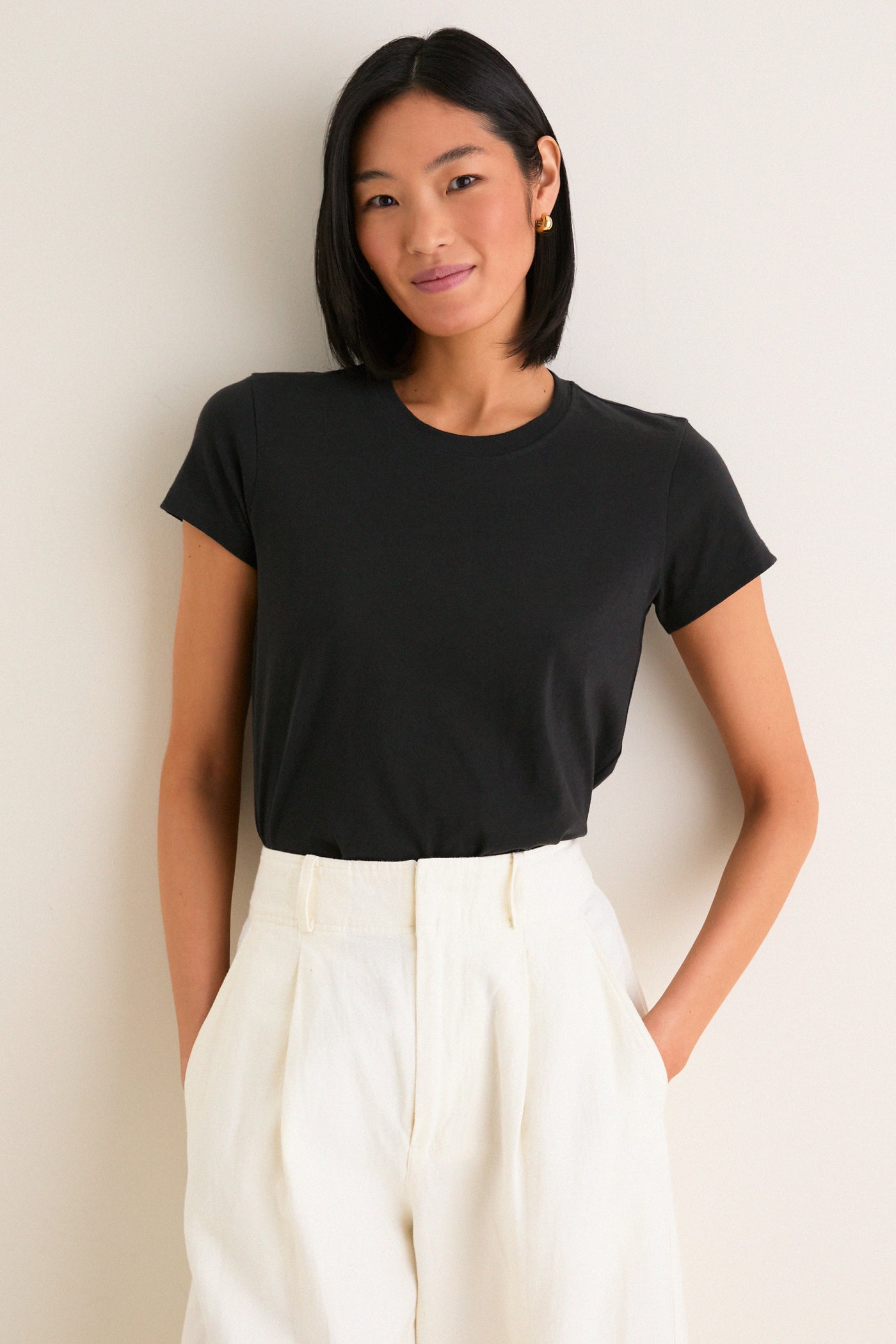 Black Perry Slim Classic Tee