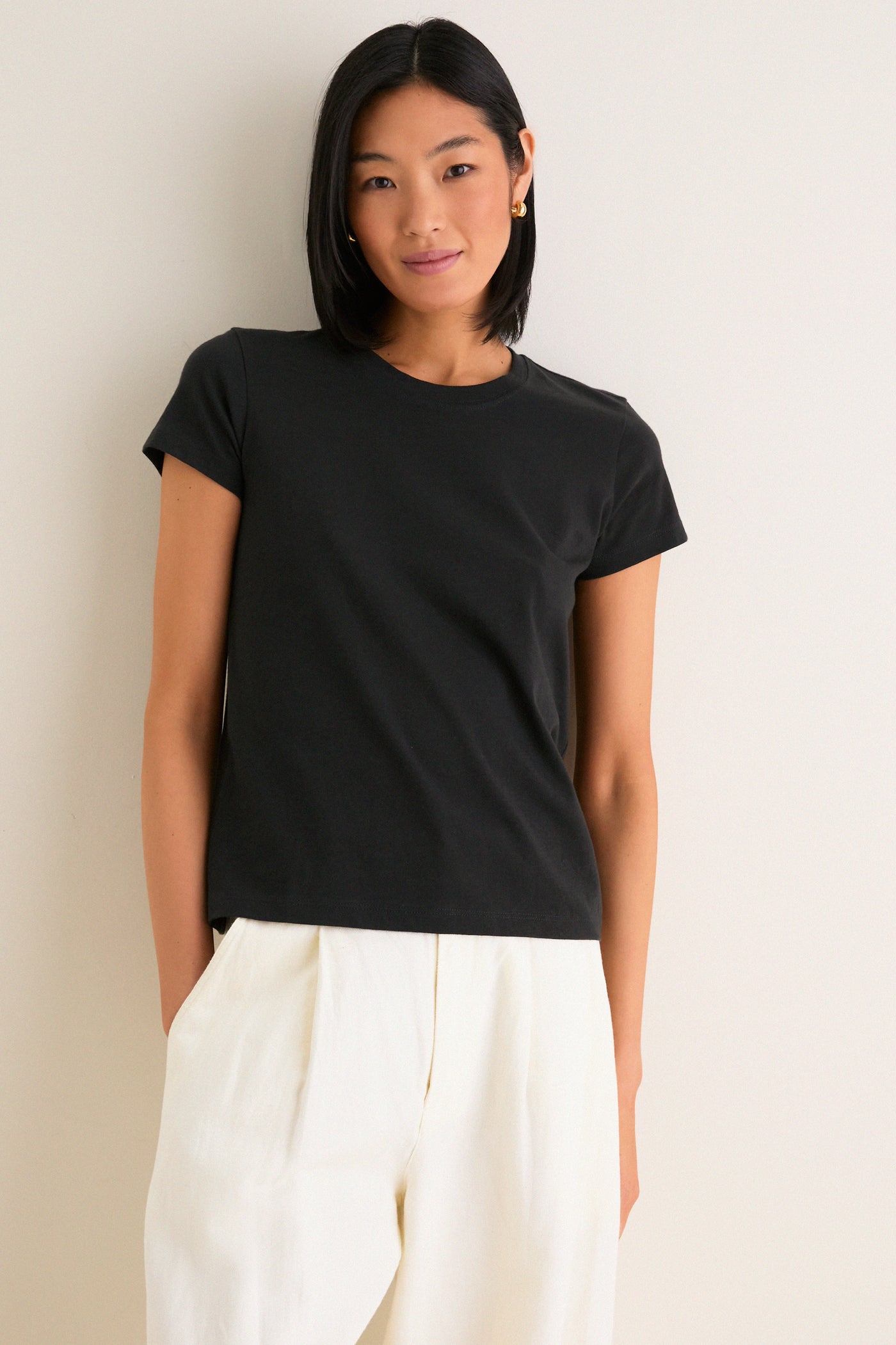 Black Perry Slim Classic Tee