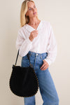 Black Soft Suede Oskan Hobo