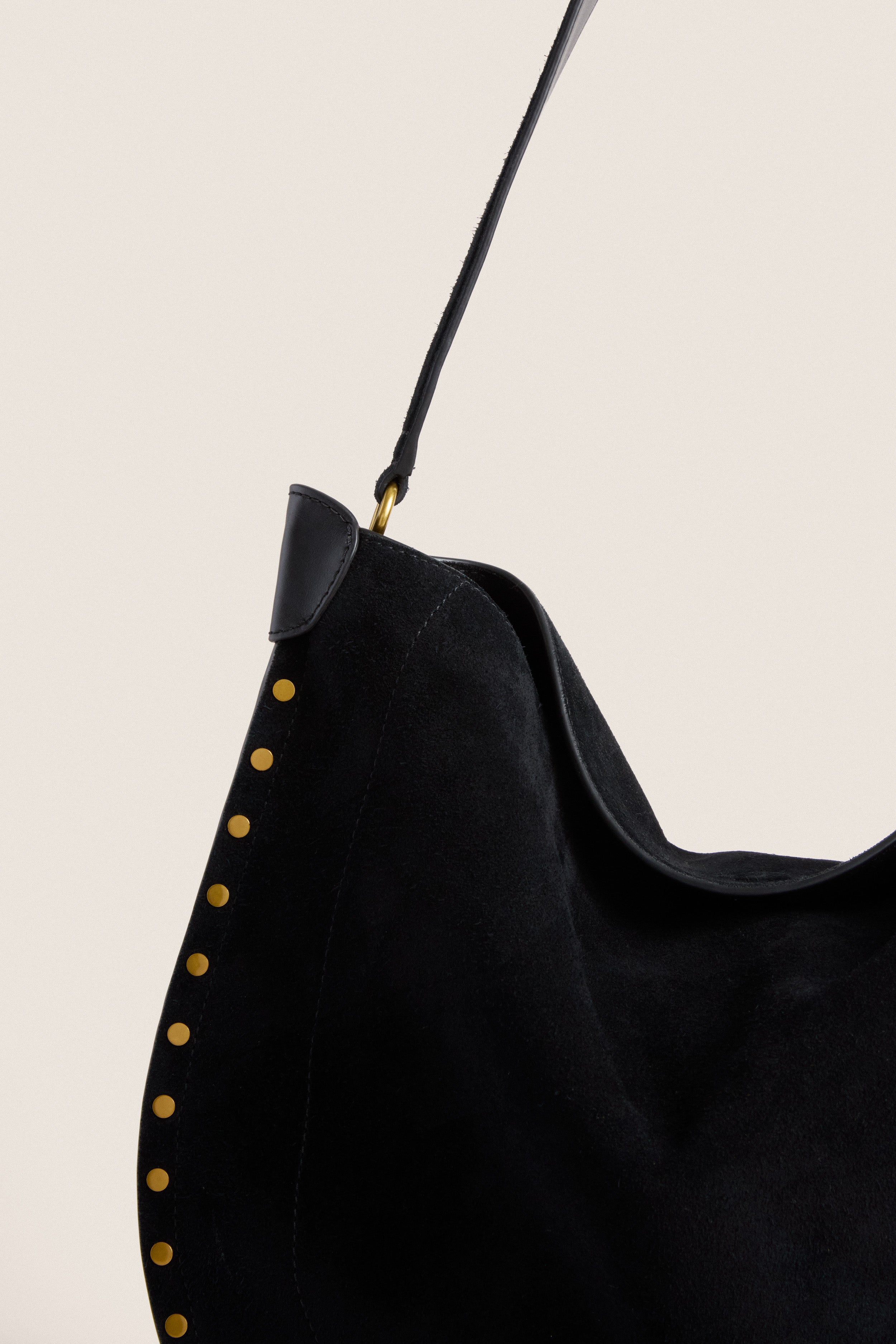 Black Soft Suede Oskan Hobo