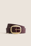 Burgundy Dara Buckle Belt