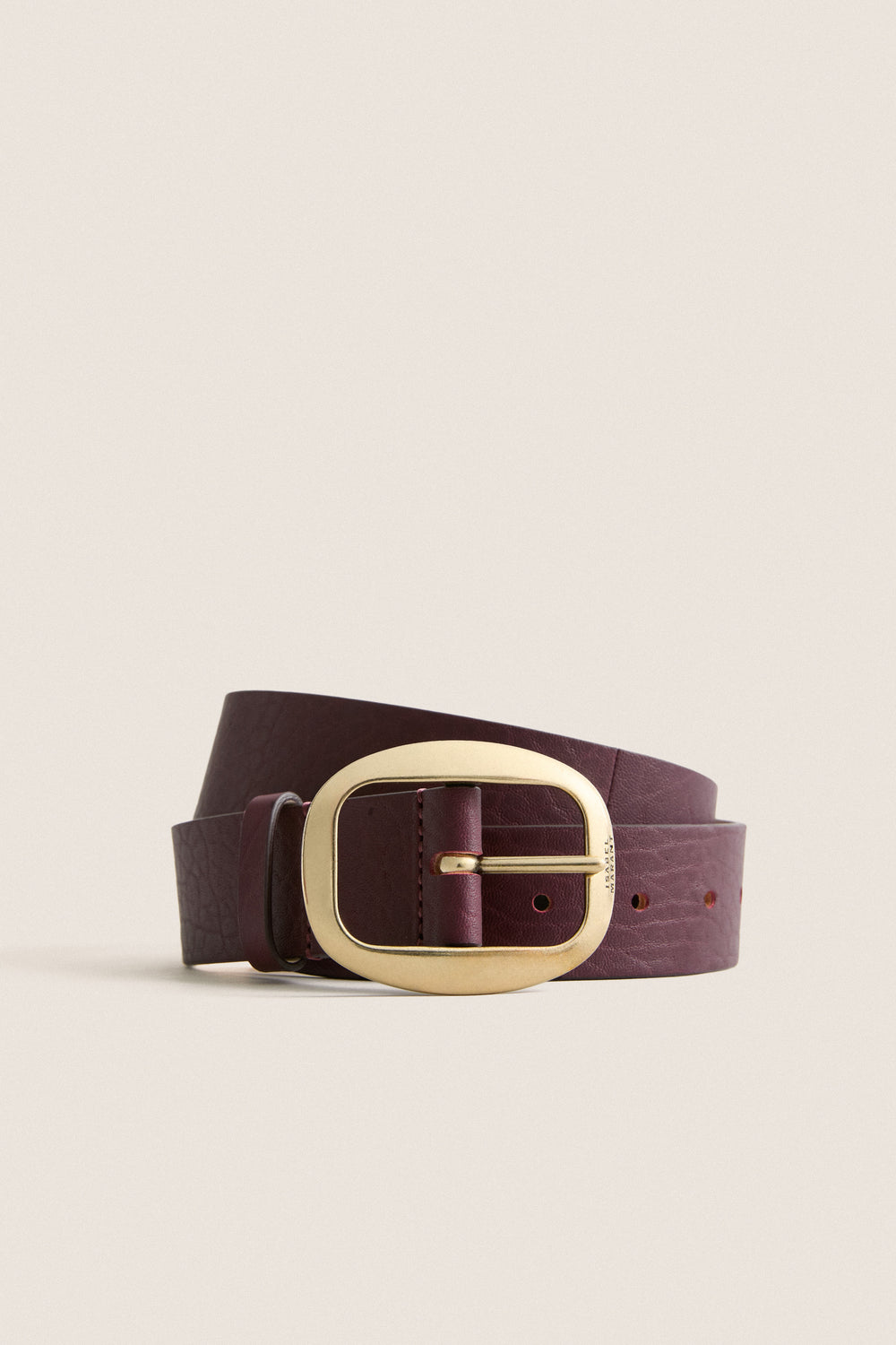 Burgundy Dara Buckle Belt