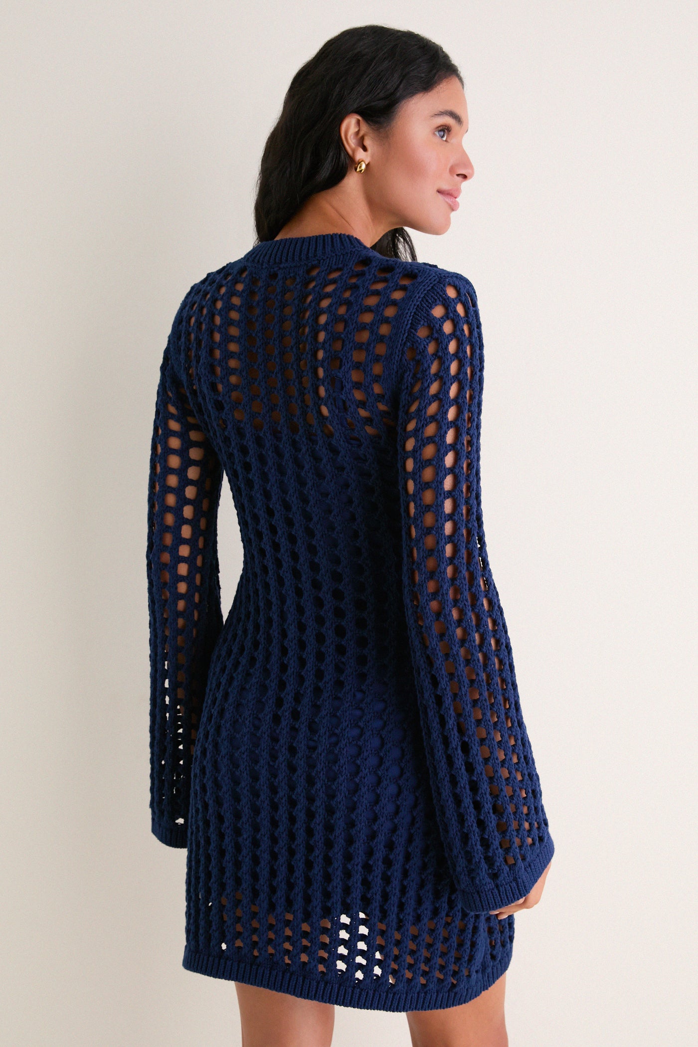 Navy Knit Knit Tammy Mini Dress