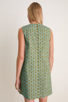 Turquoise & Brown Geo Bitsy Mini Dress