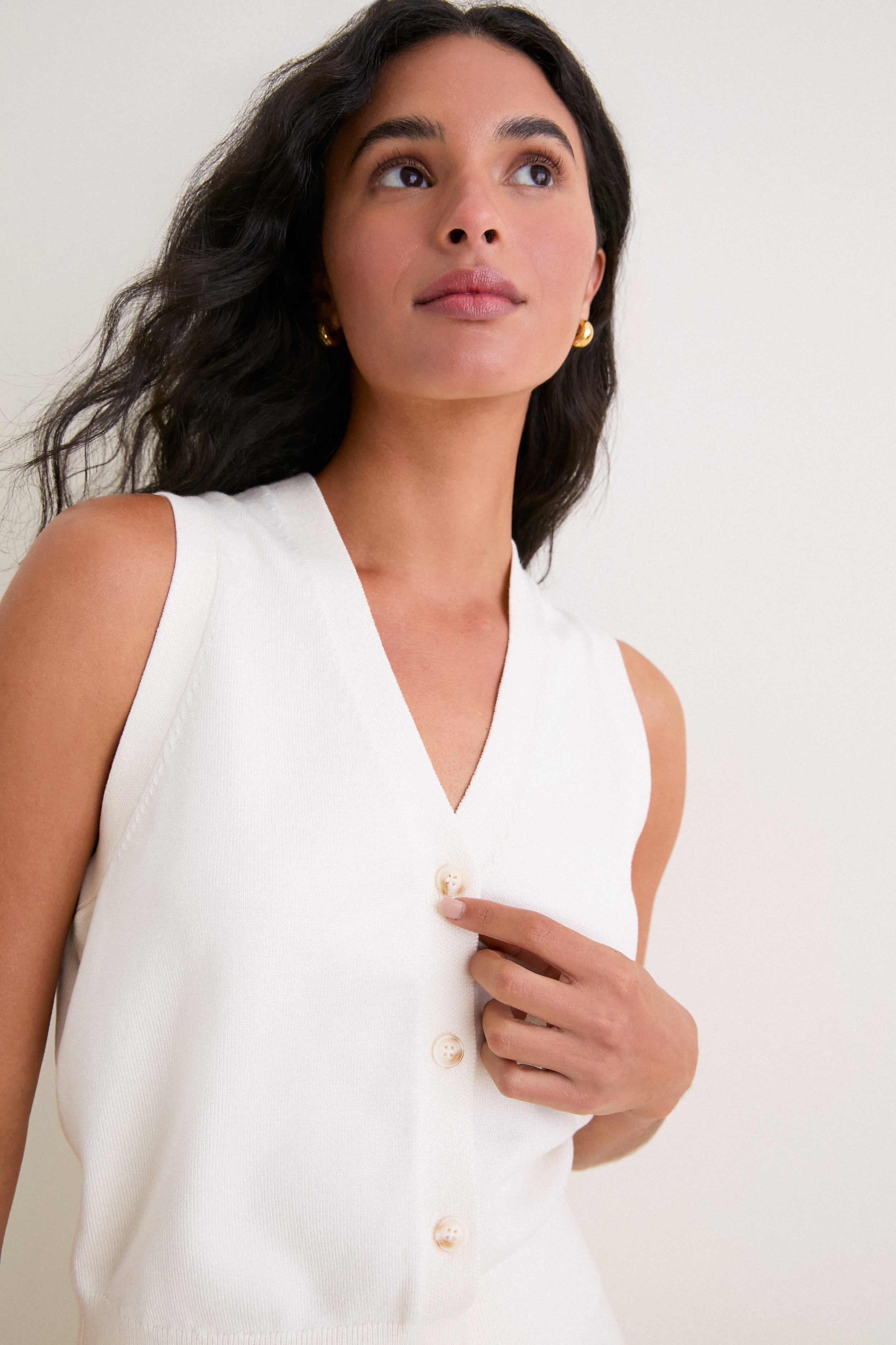 Ivory Connie Knit Vest | Hyacinth House | Tuckernuck