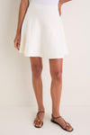 Ivory Connie Knit Mini Skirt