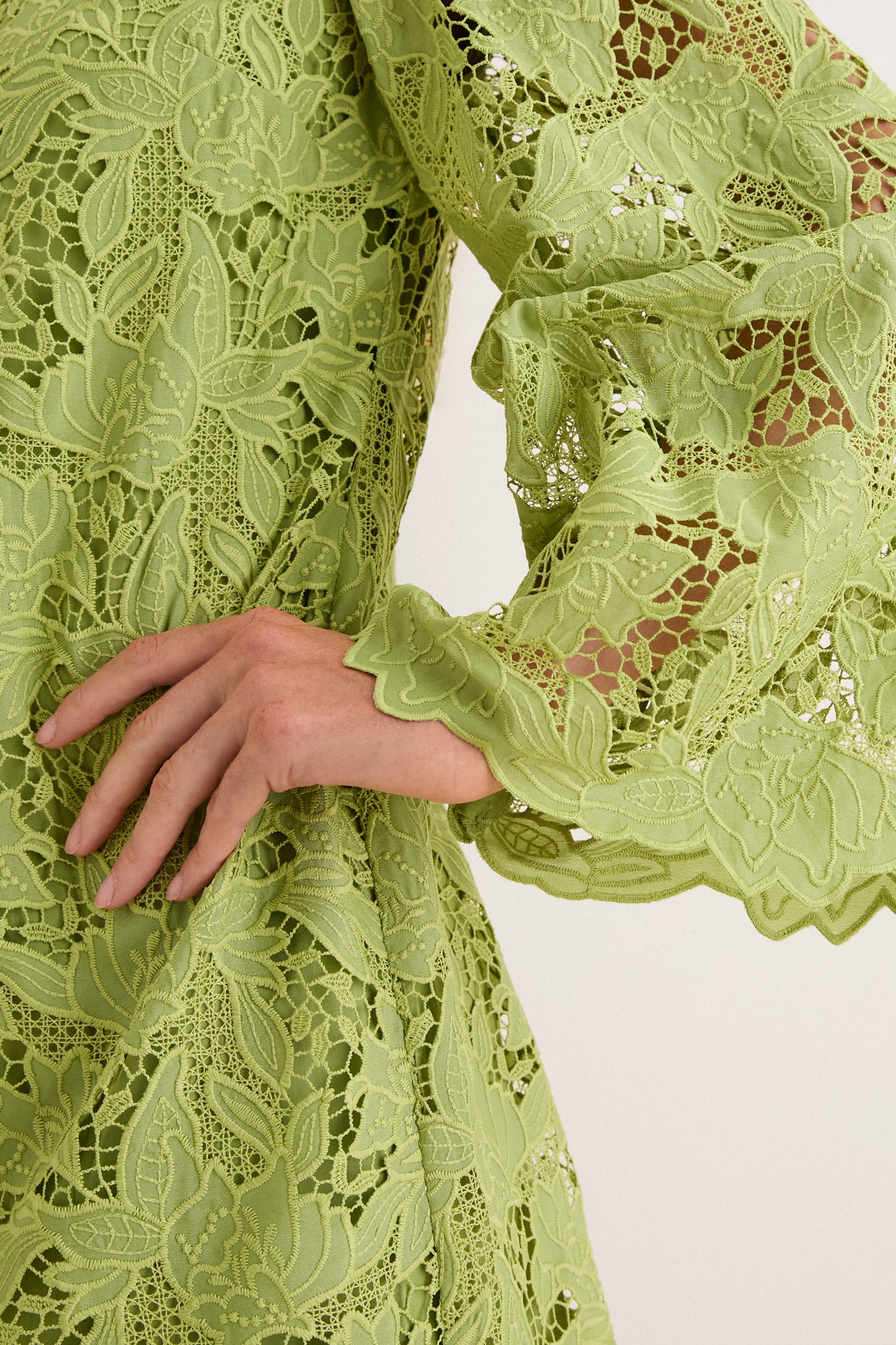 Olive Lace Livvy Mini Dress