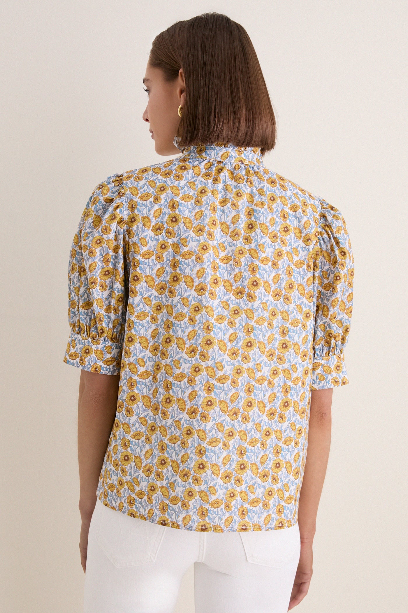 Mustard Floral Louisa Blouse