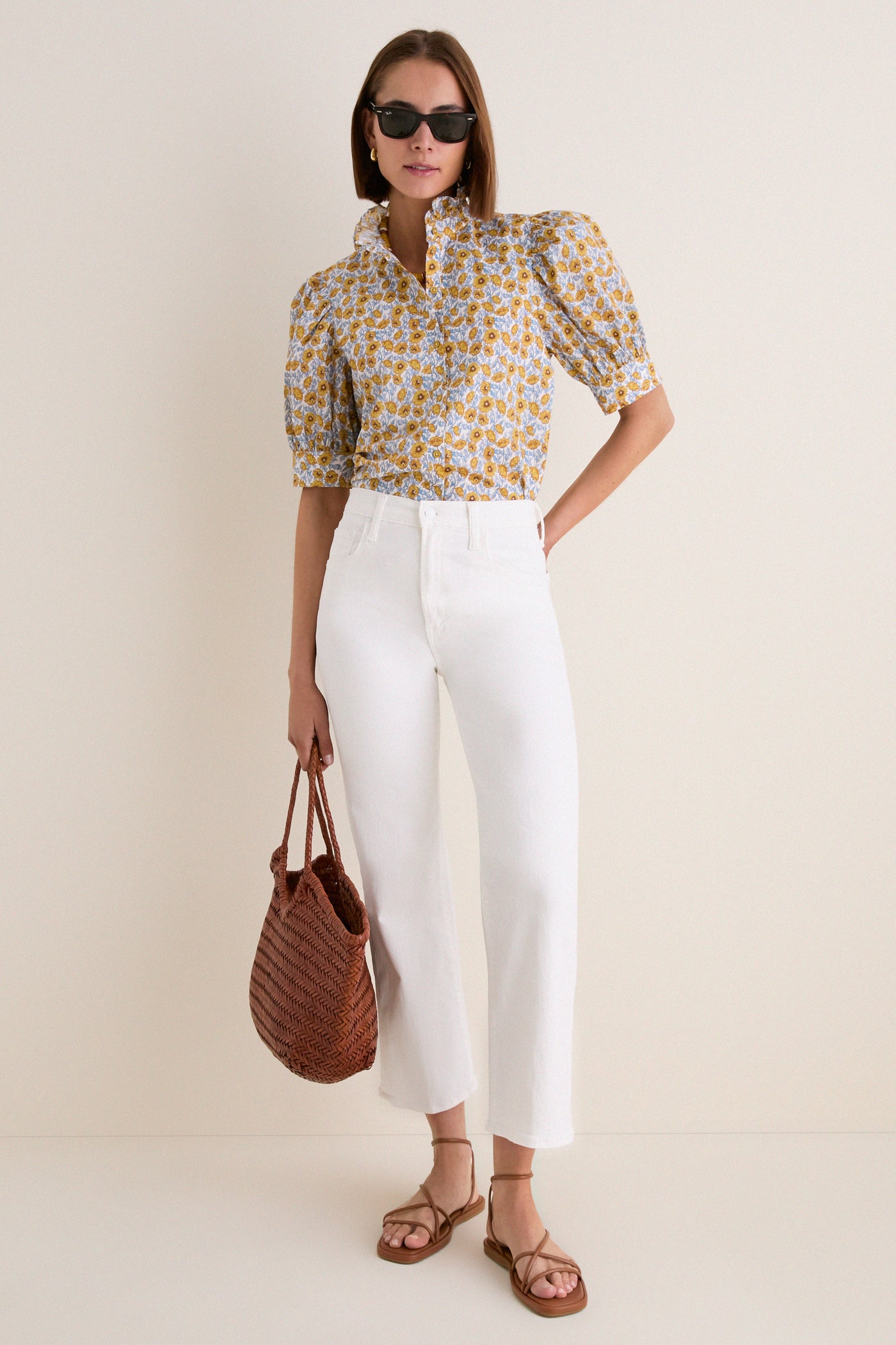 Mustard Floral Louisa Blouse