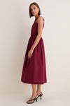 Merlot Open-Back Loire Maxi Dress