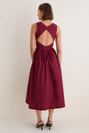 Merlot Open-Back Loire Maxi Dress
