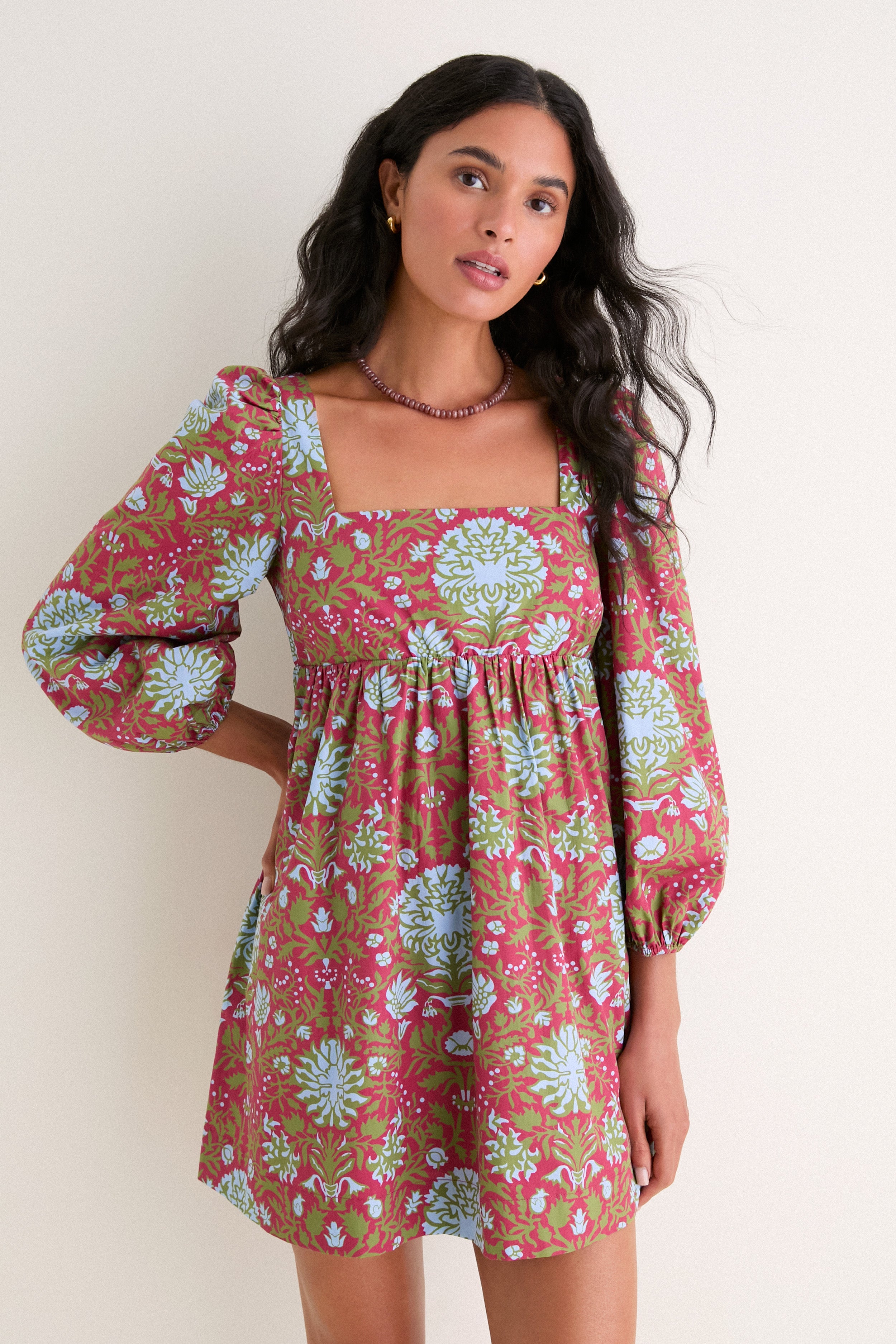 Chrysanthemum Floral Rita Mini Dress