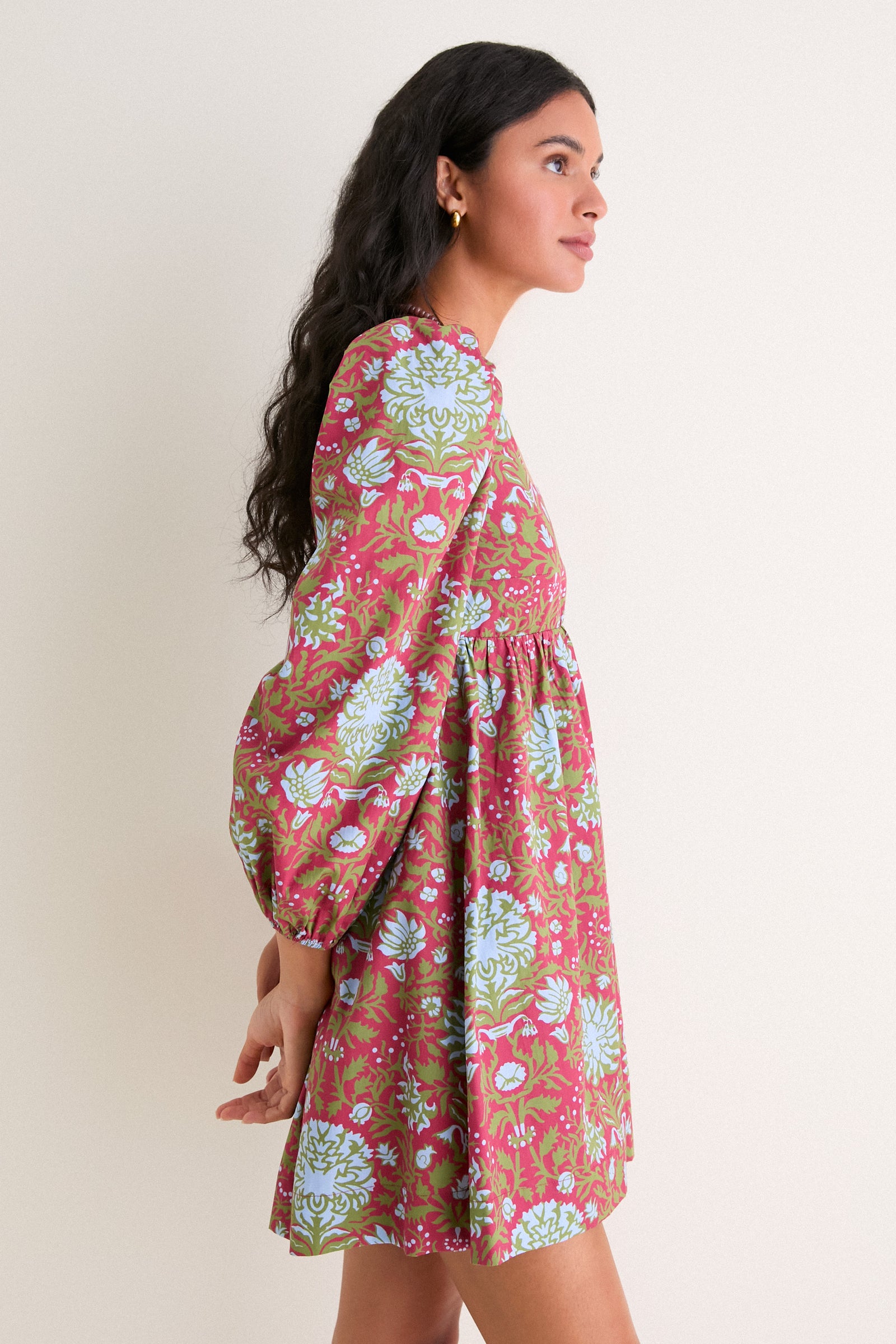 Chrysanthemum Floral Rita Mini Dress