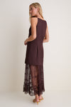 Chocolate Lace Julianne Maxi Dress