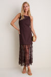 Chocolate Lace Julianne Maxi Dress