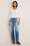 White Poplin Kennedi Blouse