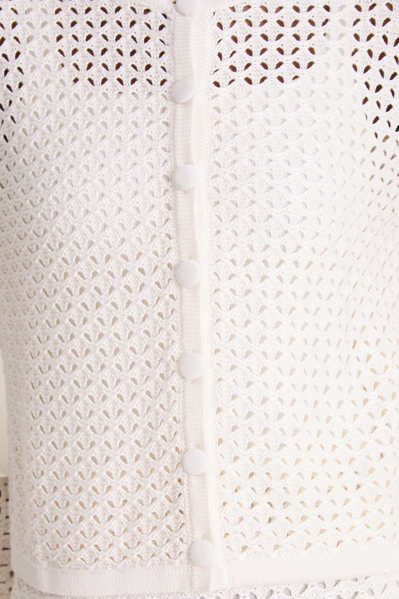 Ivory Crochet Lucy Cardigan