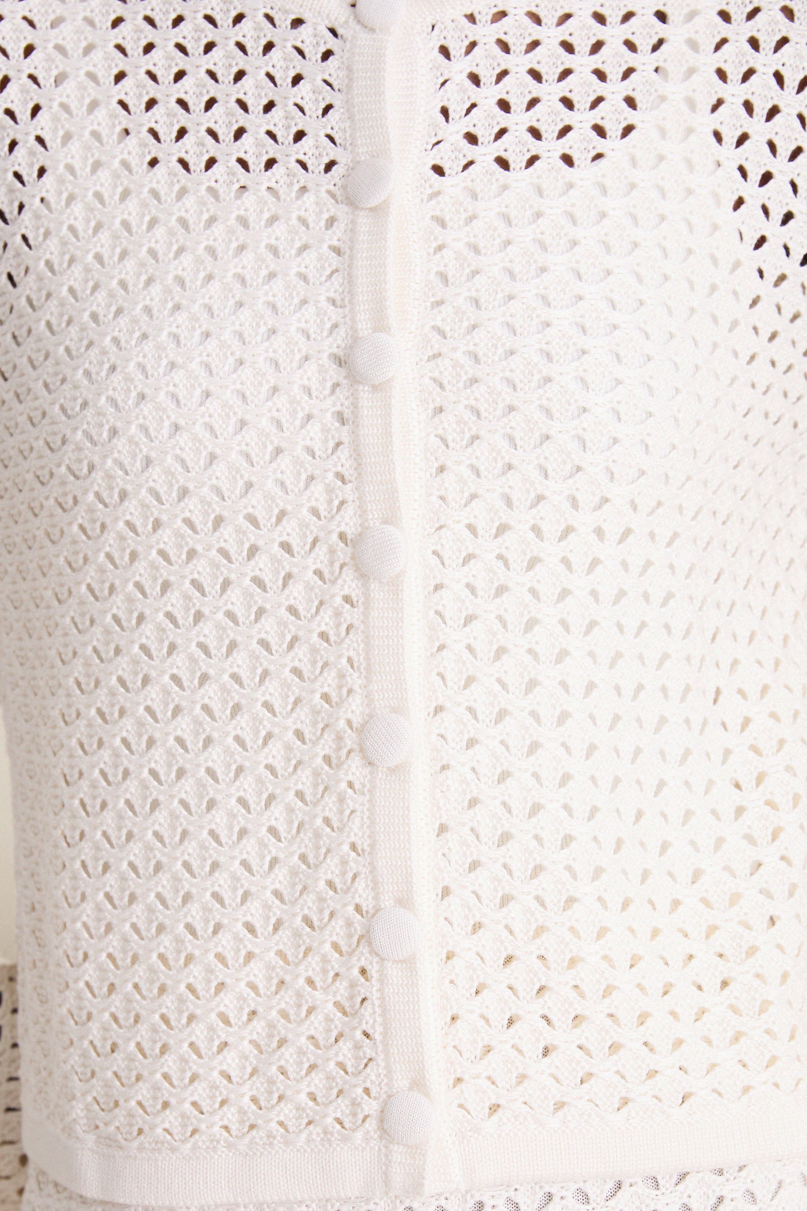 Ivory Crochet Martha Cardigan